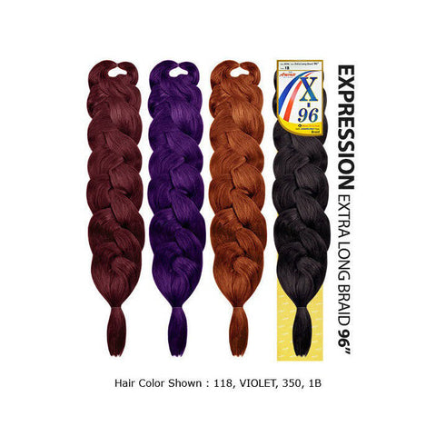 Amour X-96 100% Kanekalon Braid - EXTRA LONG 96"