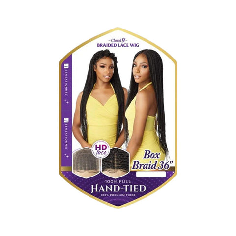 Sensationnel Cloud 9 100% Full Hand Tied Lace Wig - BOX BRAID 36