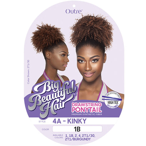 Outre Big Beautiful Hair Drawstring Ponytail - 4A KINKY
