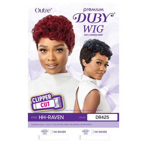 Outre Premium Duby 100% Human Hair Clipper Cut Wig - RAVEN