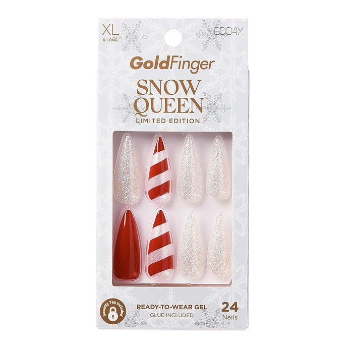 Kiss GoldFinger Snow Queen Limited Edition 24 Nails - Be Jolly