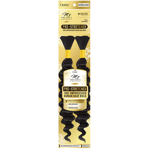 Outre Mytresses Gold Label Braids 100% Unprocessed Human Hair - PRE-STRETCHED NATURAL DEEP BULK (10"/12"/14"/18")