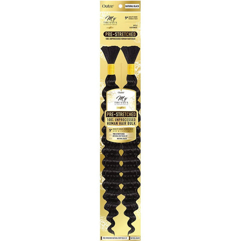 Outre Mytresses Gold Label Braids 100% Unprocessed Human Hair - PRE-STRETCHED NATURAL DEEP BULK 24"