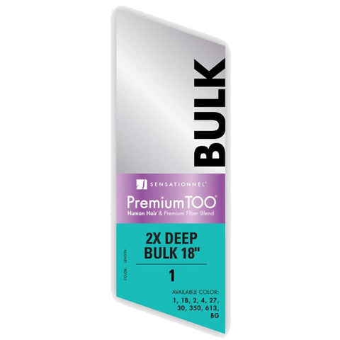 Sensationnel Premium Too Human Hair Blend 2X Bulk Braids - 2X DEEP BULK 18"