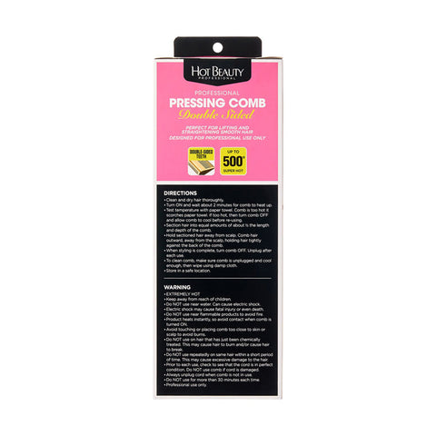 Hot Beauty Professional Double Sided Pressing Comb