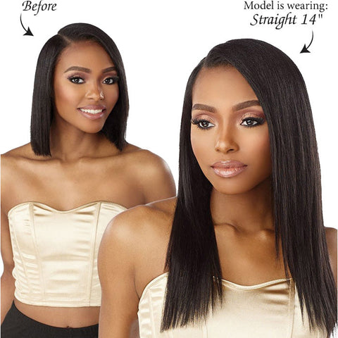 Sensationnel Empire Human Hair Weaves 7 PCS Butterfly Clip-In - STRAIGHT 14"