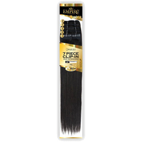 Sensationnel Empire Human Hair Weaves 7 PCS Butterfly Clip-In - STRAIGHT 18"
