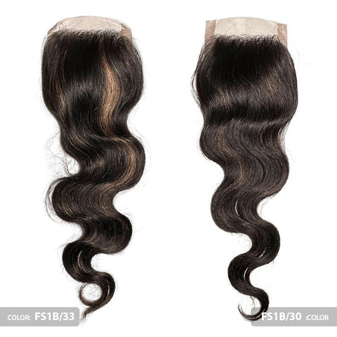 Black Diamond 100% Remi Human Hair Mono Top Closure - WAVY 12"