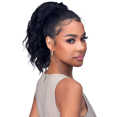 Bobbi Boss 100% Unprocessed Human Hair Drawstring Ponytail - HH-PT011 LOOSE DEEP 12