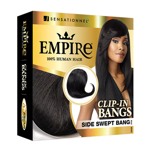 Sensationnel Empire 100% Human Hair Clip-In Side Swept Bang
