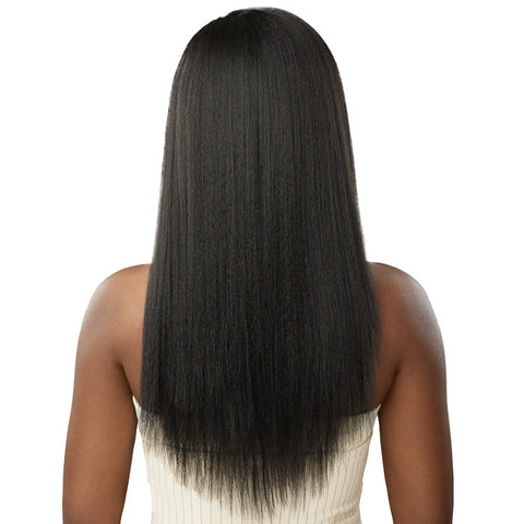 Outre Big Beautiful Hair Human Hair Blend Clip-In 9 Weave - Natural Yaki 18"