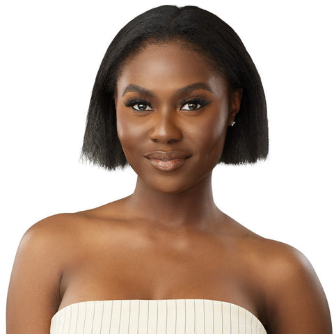 Outre Big Beautiful Hair Human Hair Blend Clip-In 9 Weave - Natural Yaki 18"