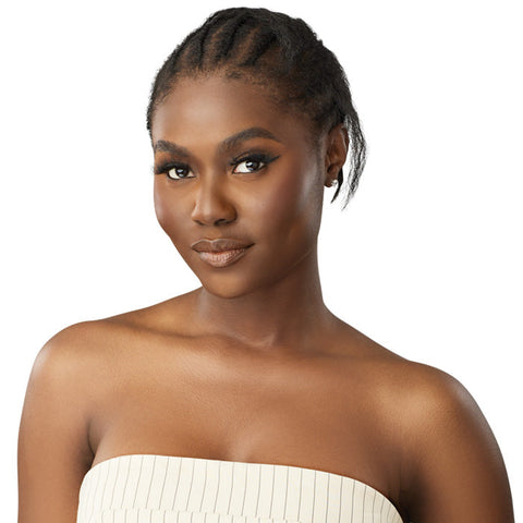 Outre Big Beautiful Hair Human Hair Blend Clip-In 9 Weave - Natural Yaki 18"