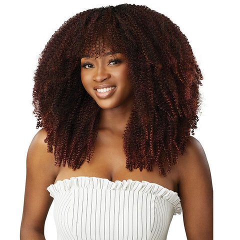 Outre Human Hair Blend Big Beautiful Hair Clip In 9CS - SPRINGY AFRO 10"