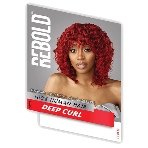 Sensationnel Rebold 100% Human Hair Weaves - DEEP CURL (10/12/14/16/18)