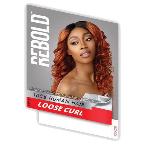 Sensationnel Rebold 100% Human Hair Weaves - LOOSE CURL (10/12/14/16/18)