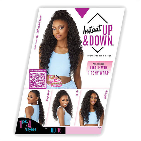 Sensationnel Instant Up & Down Half Wig and Ponytail - UD 16