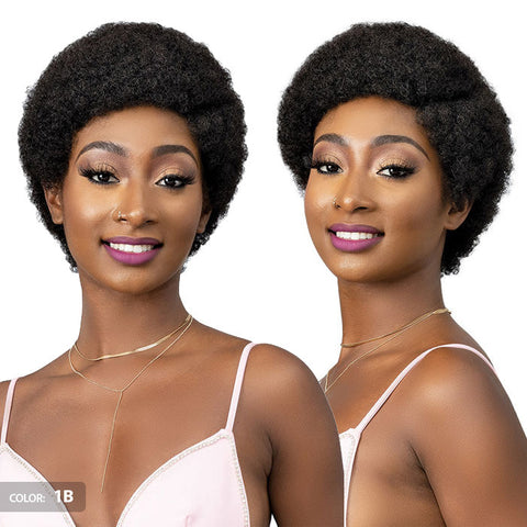 Janet Collection Natural Curly Full Wig - AFRO ABBO