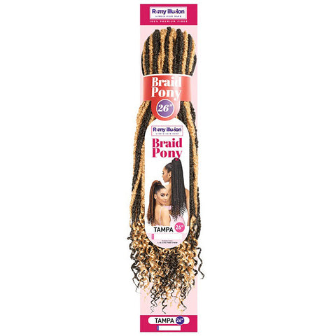 Janet Collection Remy Illusion Braid Ponytail - TAMPA