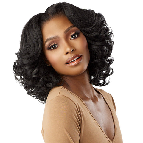Sensationnel Curls Kinks & Co Glueless Kinky Edges 13x6 HD Lace Front Wig - 13x6 KINKY BODY WAVE 14"