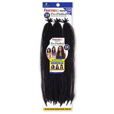 Freetress 3X Pre Fluffed Water Poppin Twist 28 Braid