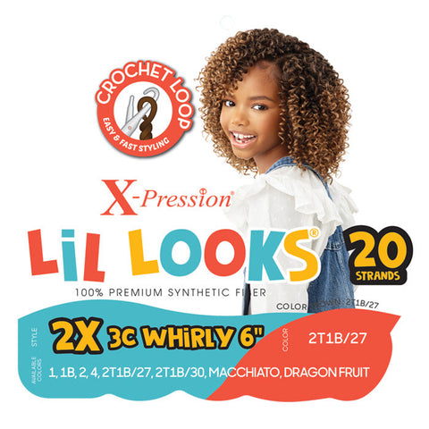 Outre X-Pression Lil Looks Crochet Loop Braid - 2X 3C WHIRLY 6"