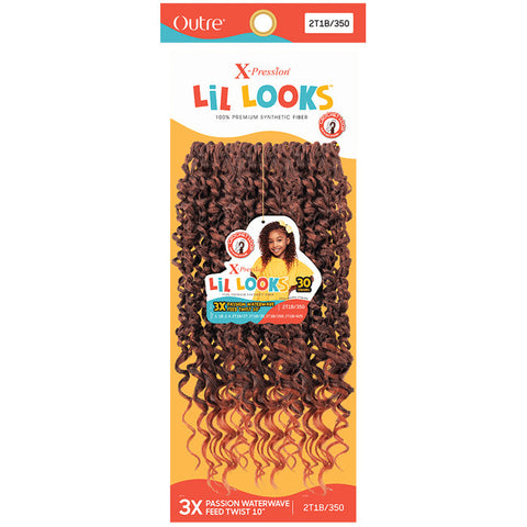 Outre X-Pression LiL 3X Looks Crochet Loop Braid - PASSION WATER WAVE FEED TWIST 10"