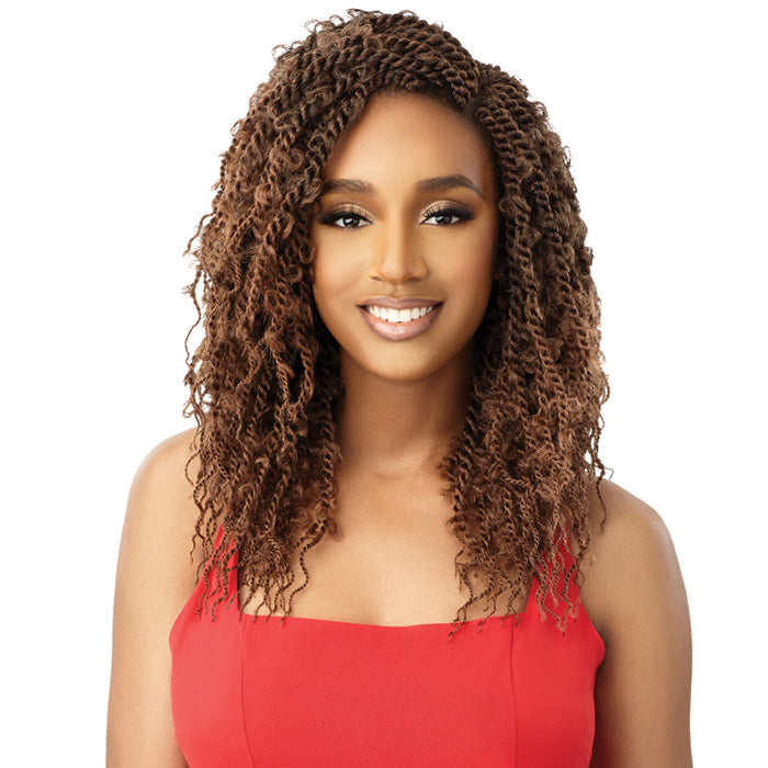 Outre X-Pression Twisted Up Pre-Looped Crochet Braids - BUTTERFLY JUNGLE SENEGAL TWIST 12" 2X