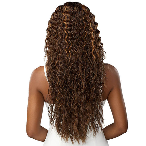 Sensationnel Butta Lace Glueless Human Hair Blend 5 Deep Parting HD Lace Front Wig - WATER DEEP 28"