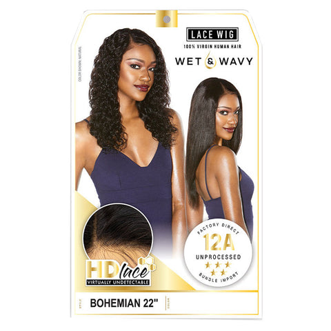 Sensationnel Unprocessed Virgin Human Hair 12A Wet & Wavy HD Lace Wig - BOHEMIAN 22