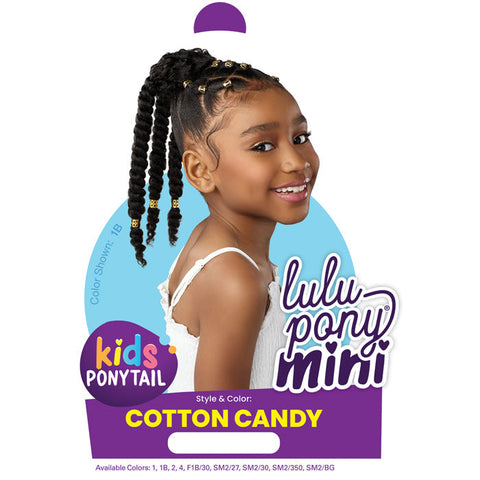 Sensationnel Lulu Pony Mini Kids Drawstring Ponytail - COTTON CANDY