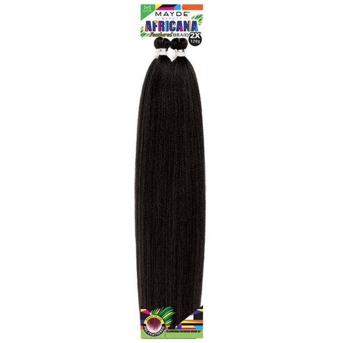 Mayde Beauty Africana 2X Pre-Feathered Braid  - 24"/32"