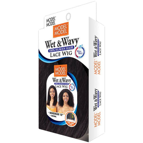 ModelModel Haute 100% Virgin Human Hair Wet & Wavy HD Lace Front Wig - BOHEMIAN 18