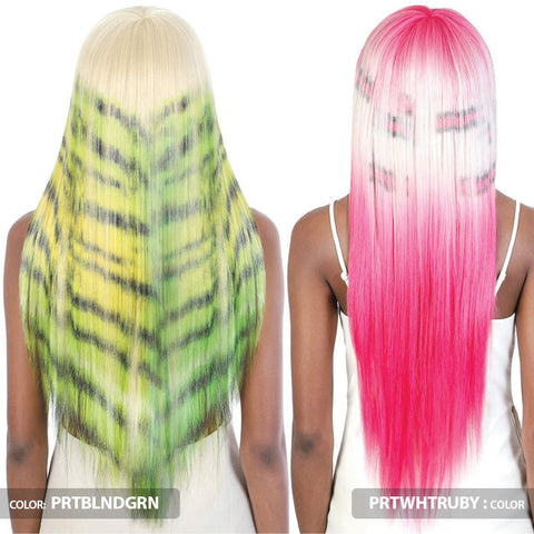Motown Tress Day Glow Print Wig Full Wig - OL30-CHEETAH 30"