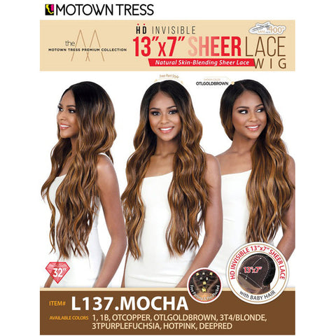 Motown Tress HD Invisible 13x7 Sheer Lace Front Wig - L137.MOCHA