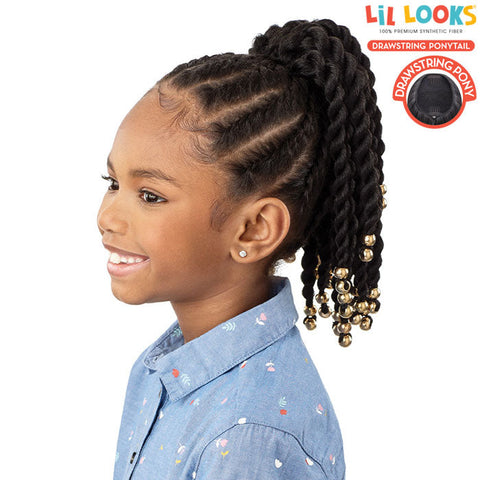 Outre Lil Looks Drawstring Ponytail - BEADED TWIST 12"