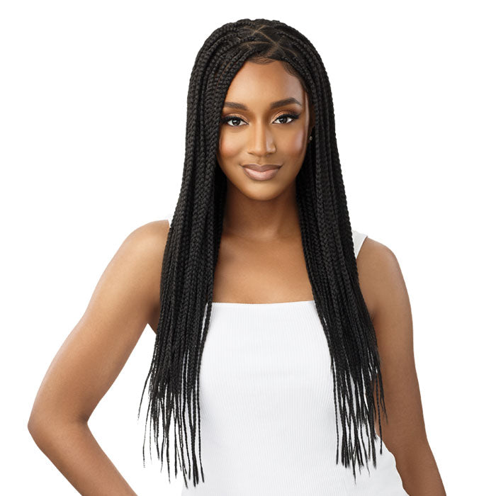 Outre Pre-Braided 13x4 HD Lace Front Wig - KNOTLESS TRIANGLE PART BRAIDS 26"