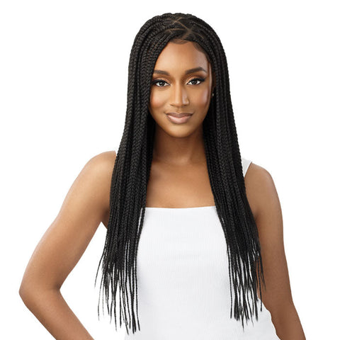 Outre Pre-Braided 13x4 HD Lace Front Wig - KNOTLESS TRIANGLE PART BRAIDS 26"