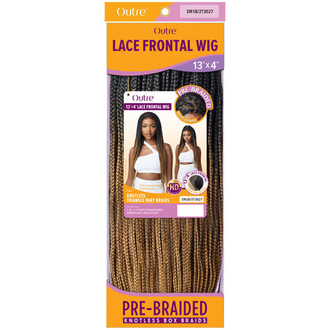 Outre Pre-Braided 13x4 HD Lace Front Wig - KNOTLESS TRIANGLE PART BRAIDS 26"