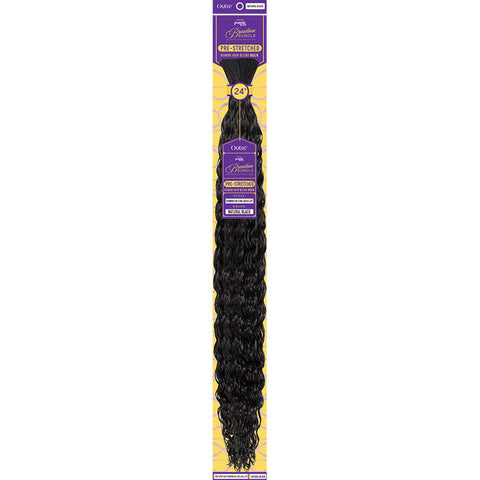 Outre Purple Pack Brazilian Bundle 100% Human Hair Blend Pre-Stretched Braid - DOMINICAN CURL BULK 10/14/18/24"