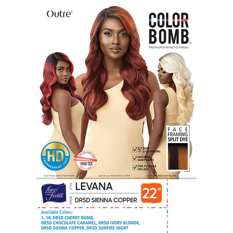 Outre Color Bomb 5" Deep Part HD Lace Front Wig - LEVANA
