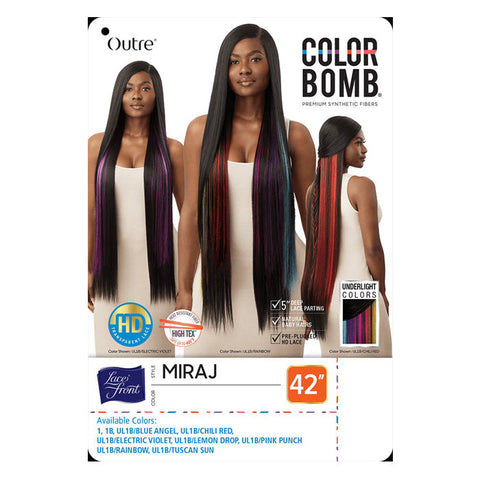 Outre Color Bomb 5" Deep Part HD Lace Front Wig - MIRAJ