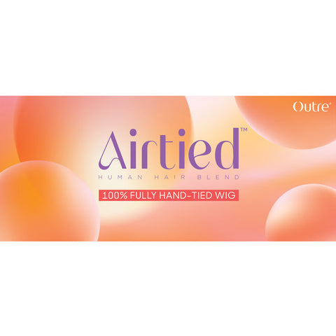 Outre Airtied Glueless Human Hair Blend 13x6 HD Lace Front Wig - PERM YAKI 26" - 100% Fully Hand-Tied