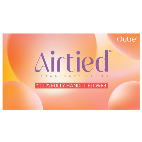 Outre Airtied Glueless Human Hair Blend 13x4 HD Lace Front Wig HHB-NATURAL YAKI 12" - 100% Fully Hand-Tied