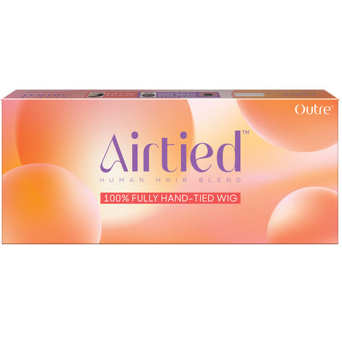 Outre Airtied Glueless Human Hair Blend 13x6 HD Lace Front Wig - HHB-SLEEK YAKI 20" - 100% Fully Hand-Tied