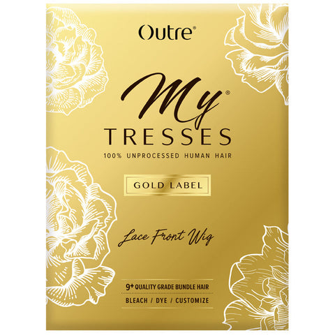 Outre My Tresses Gold Lable HD Lace Front Wig HH-INEJ -100% Unprocessed Human Hair