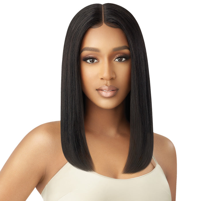 Outre My Tresses Gold Label 100% Unprocessed Human Hair HD Lace Front Wig - HH-NATURAL STRAIGHT 16"