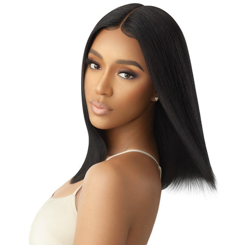 Outre My Tresses Gold Label 100% Unprocessed Human Hair HD Lace Front Wig - HH-NATURAL STRAIGHT 16"
