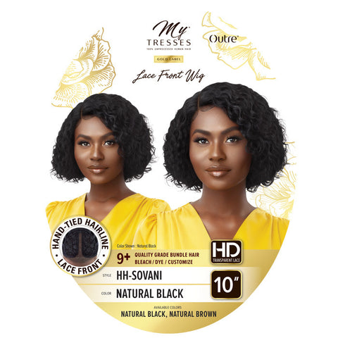 Outre My Tresses Gold Lable HD Lace Front Wig HH-SOVANI -100% Unprocessed Human Hair