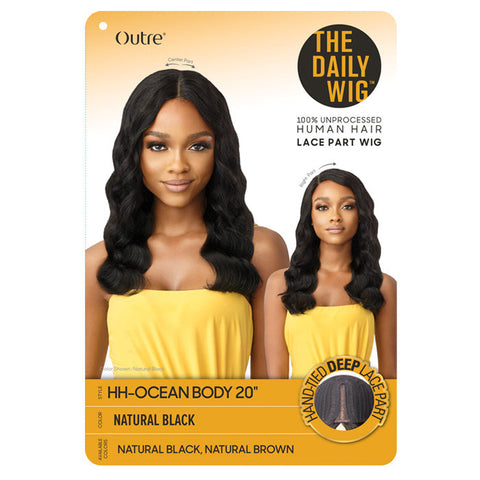 Outre 100% Unprocessed Human Hair Lace Part Wig - OCEAN BODY 16"/20"